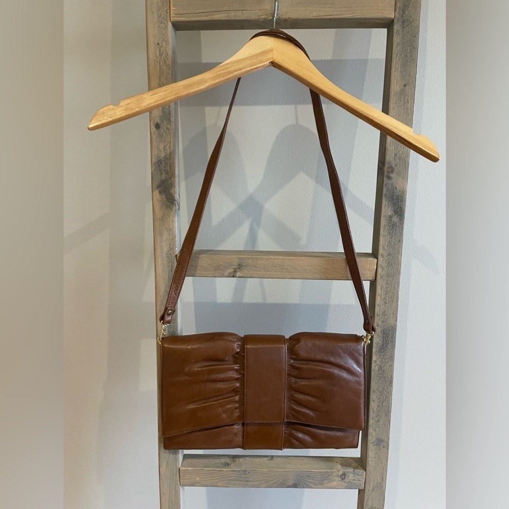 Vintage Gabay Vancouver Genuine leather brown shoulder bag